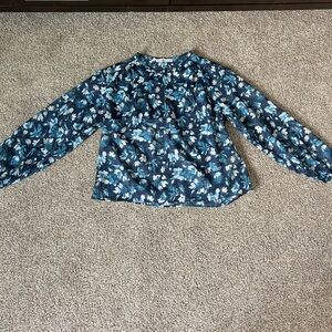 Abercrombie & Fitch Blue Floral Blouse